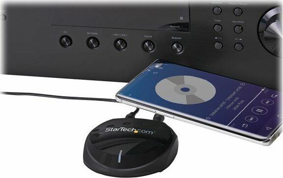Actual product image StarTech COM Bluetooth 5.0 Audio Receiver - NFC and aptX Support - Wolfson DAC - 2 channel RCA audio (Receiver)