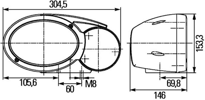 Image du produit Hella Phares Droit. Véhicules Utilitaires