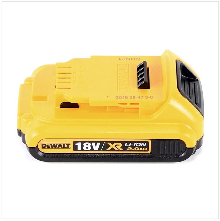 Actual product image DeWalt DCG 406 NT Battery angle grinder 18V 125mm Brushless + 1x battery 2,0Ah + TSTAK - without charger (125 mm)