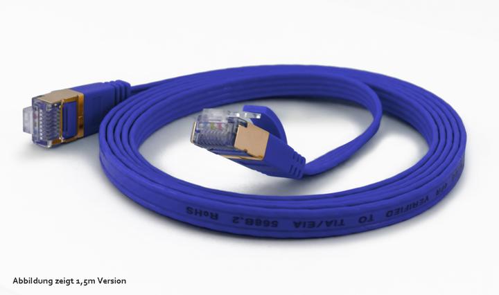 Actual product image Wantec Flat CAT6A FTP patch cable (F/UTP, CAT6a, 1 m)