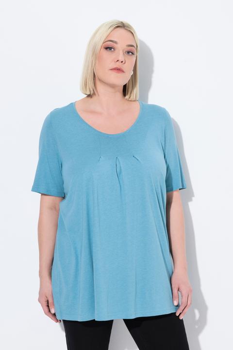 Actual product image Ulla Popken Essential Front Pleat Tee (46, 48)