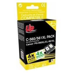 Print Druckerzubehör Uprint UPrint Canon Pack 560/561XL 22 ml (Bk) + 18 ml (Cl) PG-560XL/CL-561XL (C-560/561XL-PACK-UP)