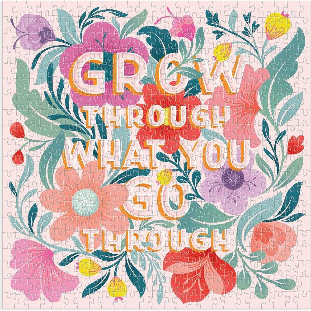 Thumbnail - Abrams & Chronicle Grow Through What You Go Through 500 Piece Puzzle (500 Teile)