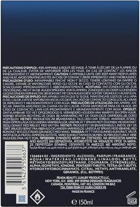 Image du produit Prada Luna Rossa Ocean Eau de Toilette - 150ml (Eau de toilette, 150 ml)