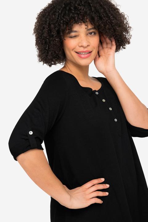 Produktbild Angel of Style T-Shirt, Rundhals mit Knopfleiste, 3/4-Ärmel (48)