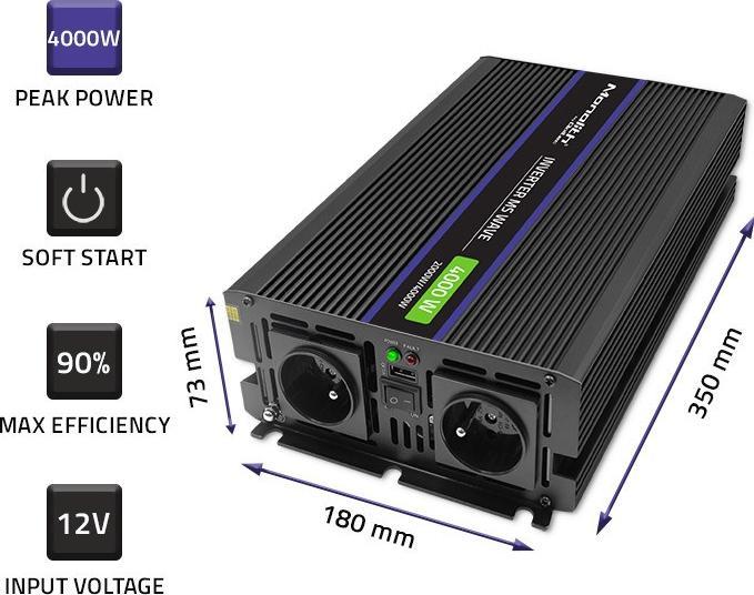 Produktbild Qoltec 51928 voltage conver. 4000 MS (4000 W)