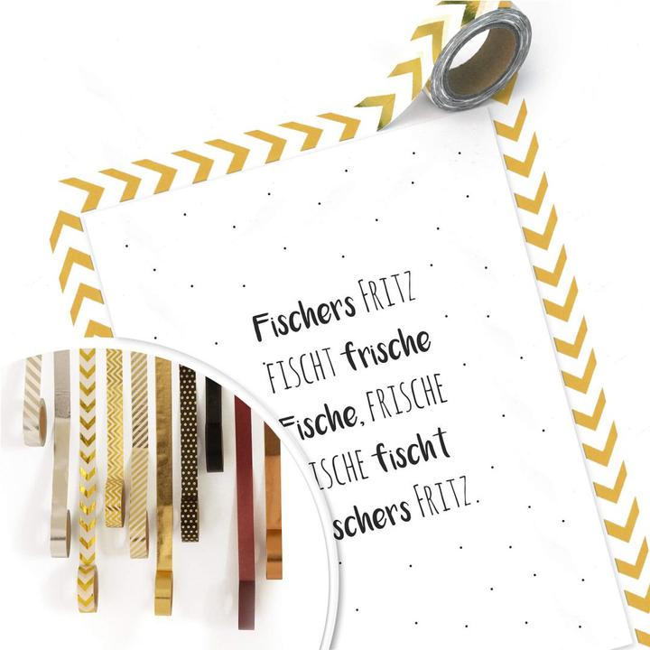Actual product image Trenddeko Tongue twister - Fischer's Fritz (30 x 40 cm)