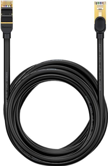 Productafbeelding Baseus Hoge snelheid Zeven soorten RJ45 10Gigabit netwerkkabel (ronde kabel)15m Zwart (S/FTP, CAT7, 15 m)