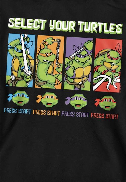 Actual product image Teenage Mutant NT Childrens/Kids Gamer Turtles Pullover Hoodie (116)
