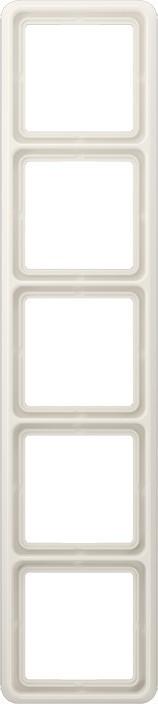 Actual product image JUNG Mounting frame 5f ws glz CD / CD 500 Kst CD585WUW