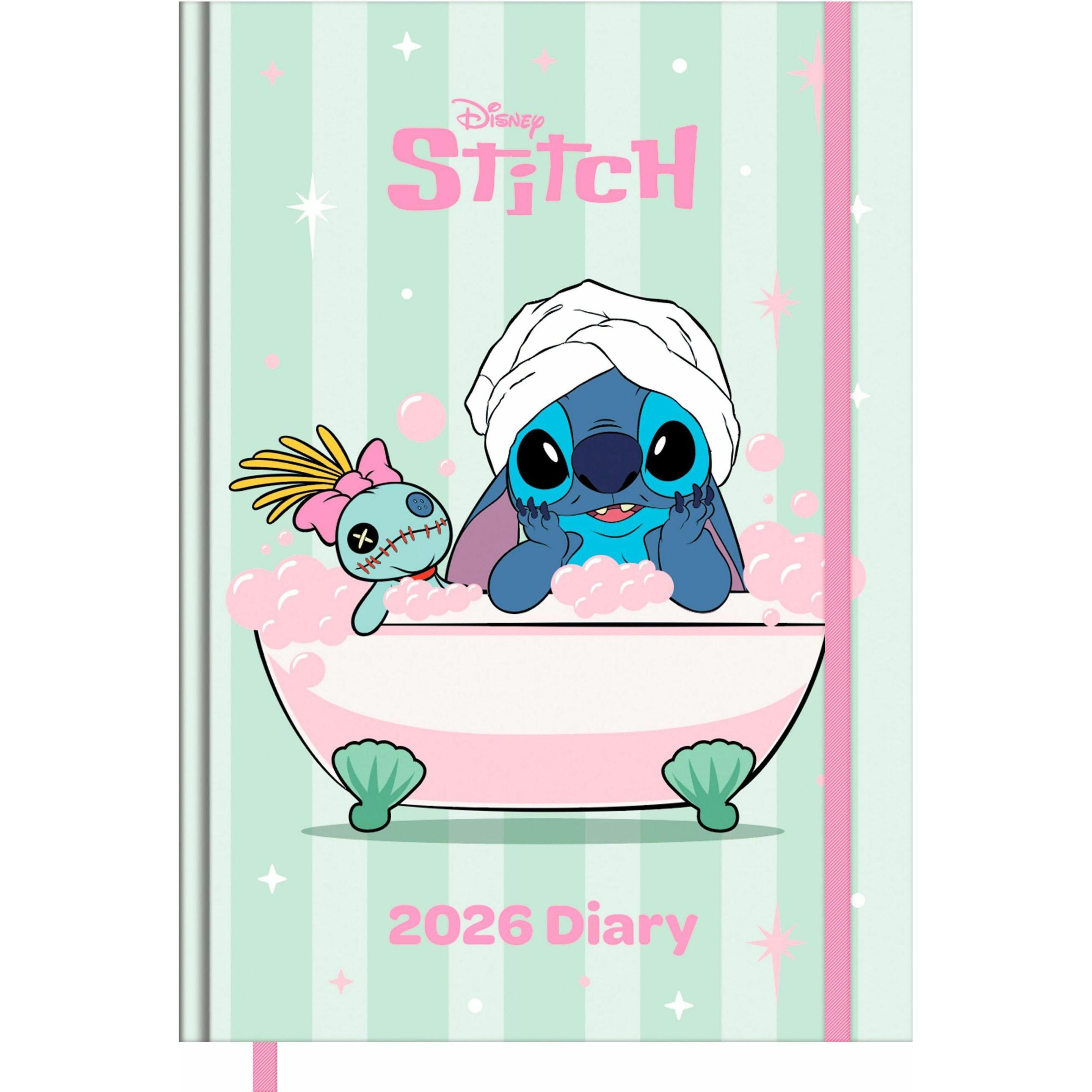 Pyramid Multicolore Quaderni + Bloc Notes, Disney Lilo & Stitch A5 Premium Diary 2026 (A5, Copertina Rigida)
