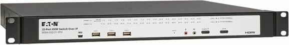 Eaton 32-Port KVM over IP Switch - Virtual Media 1 Remote1 Local User HDMI Output 1U Rack-Moun