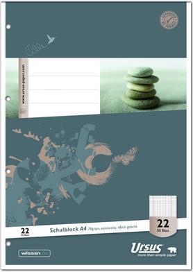 Actual product image Ursus School block (A4, Checked, Soft cover)