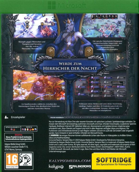 Actual product image GAME Immortal Realms Vampire Wars Xbox One Standard English (Xbox One S, DE)