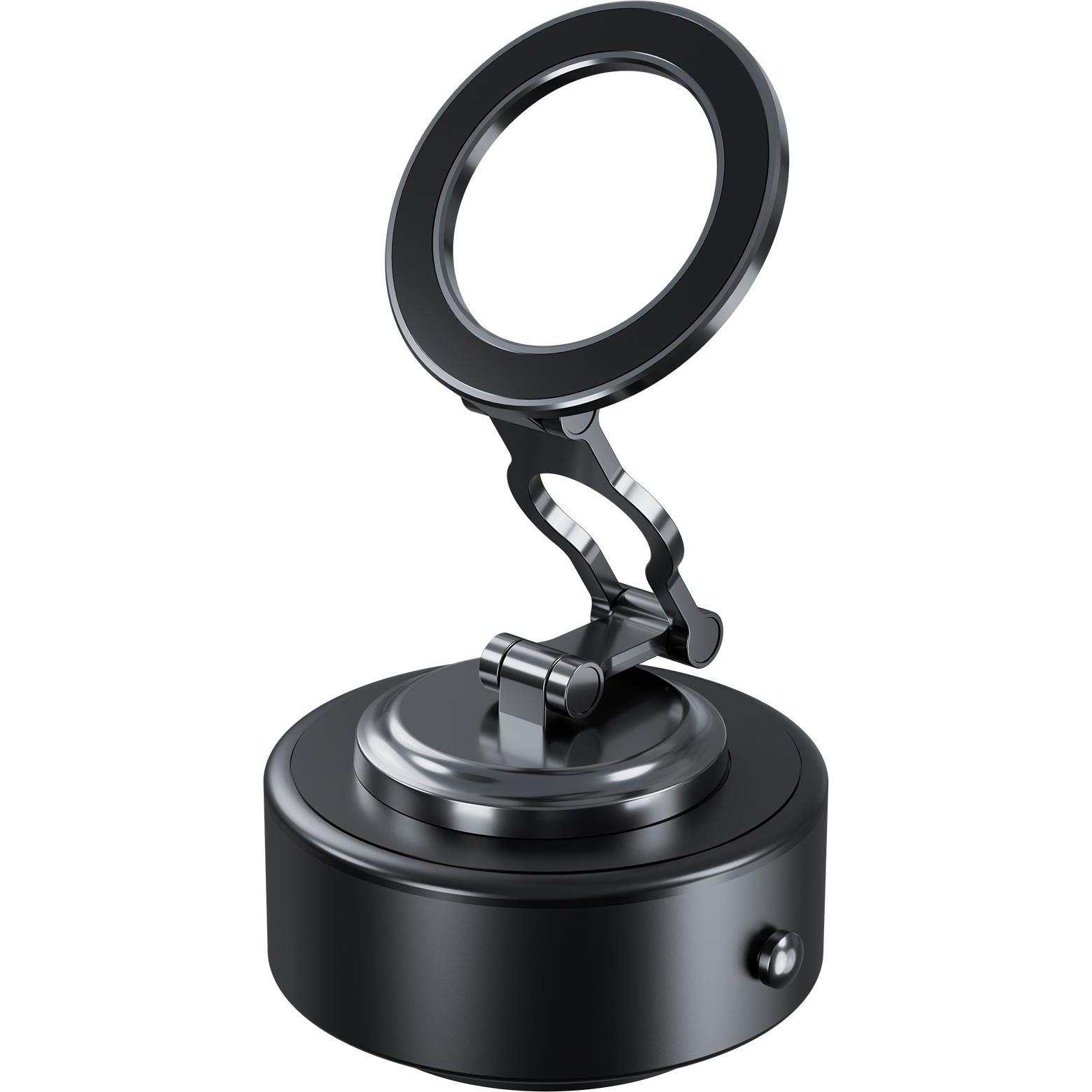 Telesin Magnetic Motorized Suction Cup Holder, Supporto per smartphone, Nero