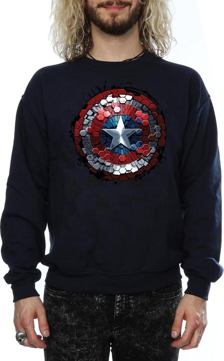 Produktbild Captain America Civil War Hex Shield Sweatshirt (S)