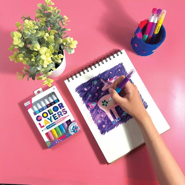 Produktbild Ooly Color Layers doppelseitige Layering-Marker (multicolour, 8 x)