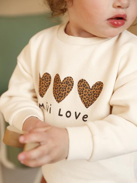 Produktbild Vertbaudet Baby Sweatshirt BASIC mit Message-Print & Recycling-Polyester (92)