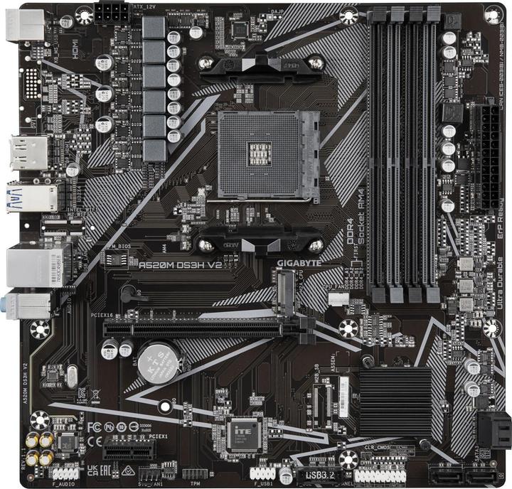 Produktbild Gigabyte A520M DS3H V2 (AM4, AMD A520, mATX)
