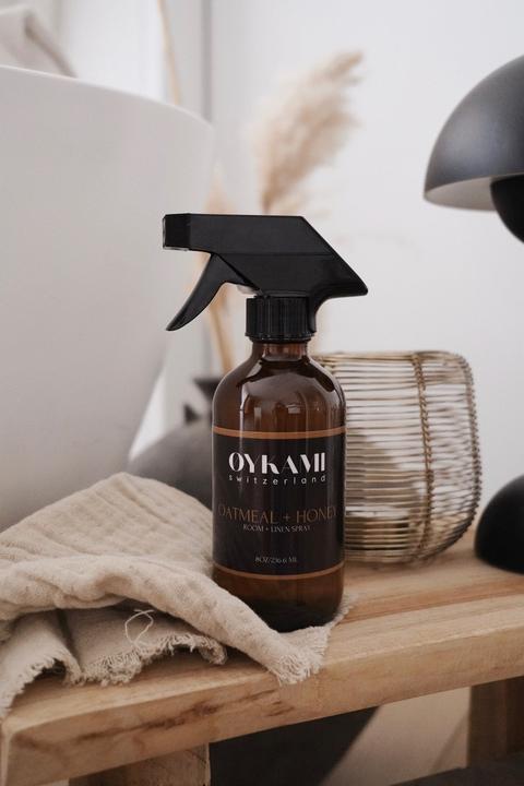 Actual product image Oykami Oatmeal and honey room spray and bed linen perfume (Body care set)