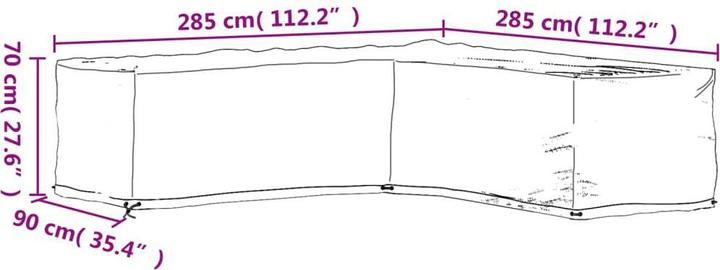 Image du produit vidaXL Gartenmöbel Abdeckung
