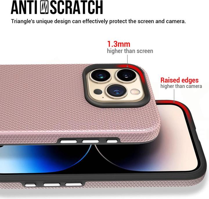 Actual product image Vmax Traingle Case for Samsung Galaxy S24 Plus rose gold (Samsung Galaxy S24+)