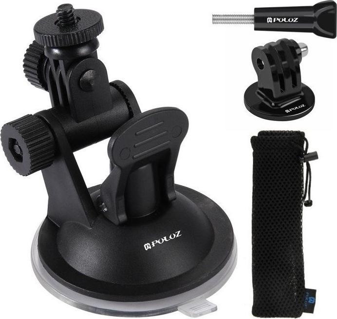 Puluz Glass car holder for GOPRO Hero, DJI Osmo Action PU51