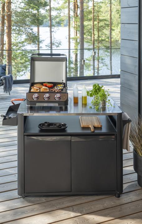 Actual product image Mustang Storage cabinet with side table