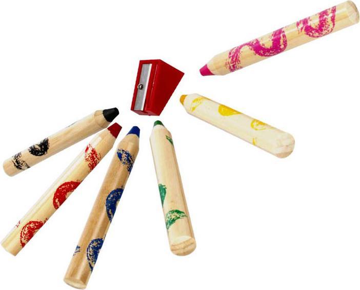 Immagine prodotto Starpak 6 matite colorate jumbo + temperino a stella (6x)