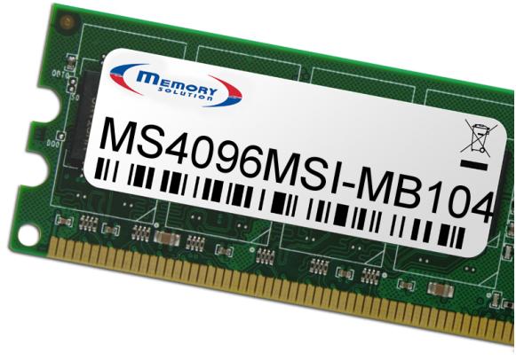 Actual product image Memorysolution Memory Solution MS4096MSI-MB104 (MSI P67A-GD80, 1 x 4GB)