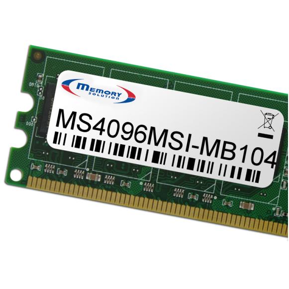 Memorysolution Memory Solution MS4096MSI-MB104 (MSI P67A-GD80, 1 x 4GB), RAM Modellspezifisch
