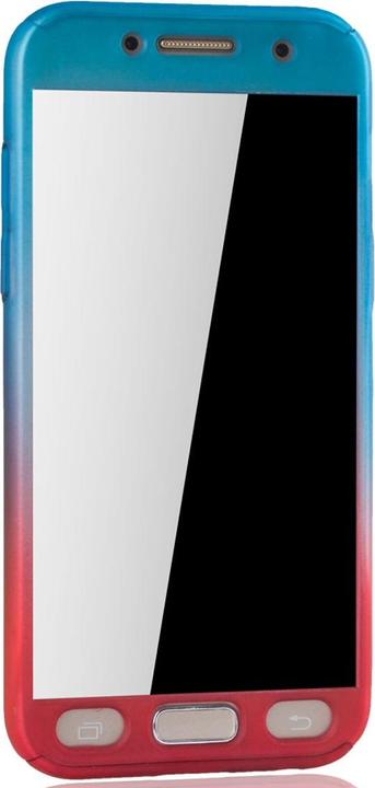 Produktbild König Design Schutz Handy Hülle für Samsung Galaxy A3 (2017) 360 Case Cover Displayschutz Rot (Samsung Galaxy A3 (2017))
