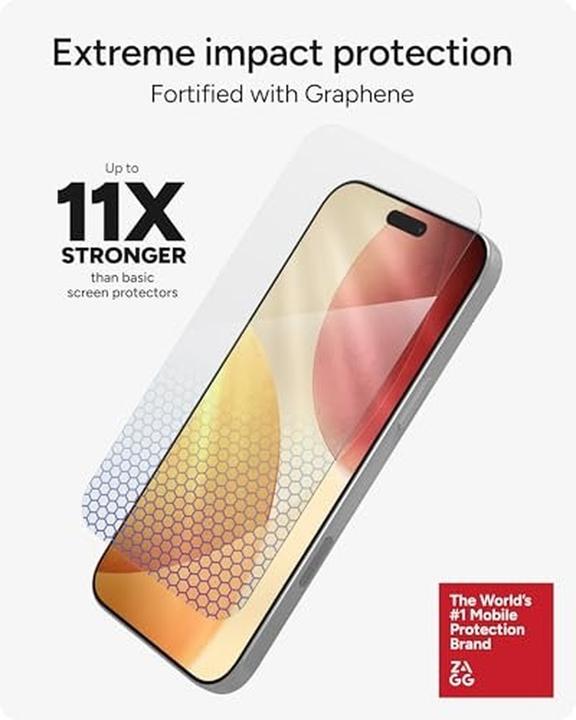 Image du produit Zagg Invisibleshield Glass XTR5 - Schutzglas mit Graphen und Blaulichtfilter für das iPhone (1 pcs, Apple iPhone 17 Pro Max)
