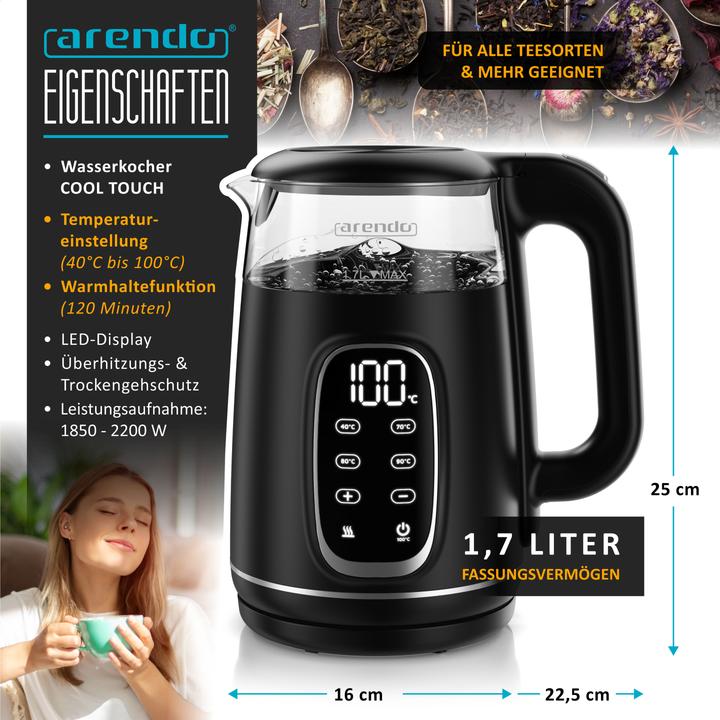 Actual product image Arendo Kettle (1.70 l)