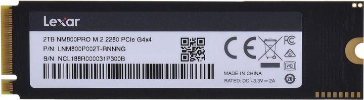 Actual product image Lexar Professionelle NM800 Pro (2000 GB, M.2 2280)
