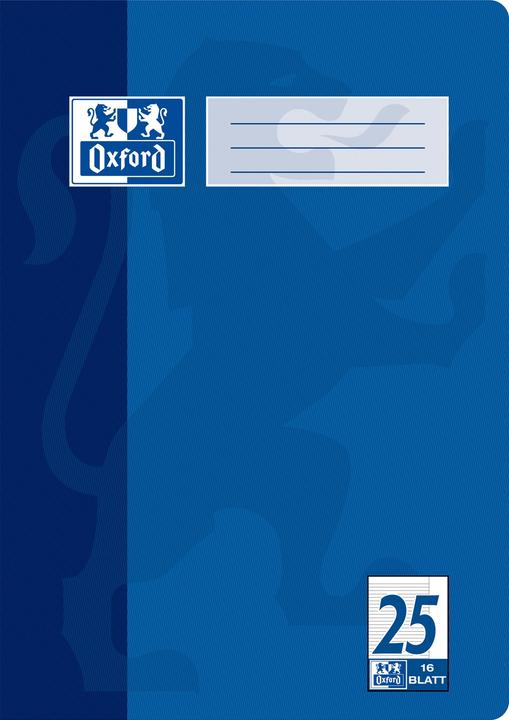 Actual product image Oxford Exercise book, A4, ruling 25 (A4, Lined, Hardcover)