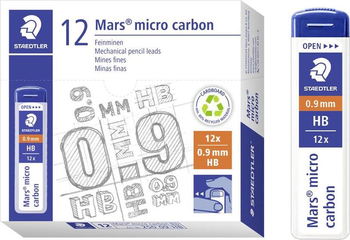 Actual product image Staedtler Mars Micro (12 pcs., Graphite, 0.90 mm)