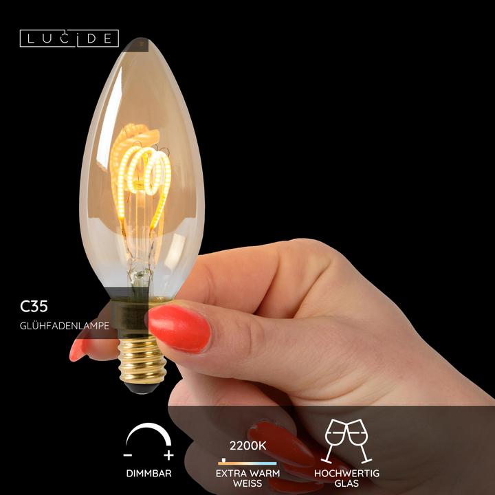 Image du produit Lucide E14 (E14, 3 W, 165 lm, 1 x, G)