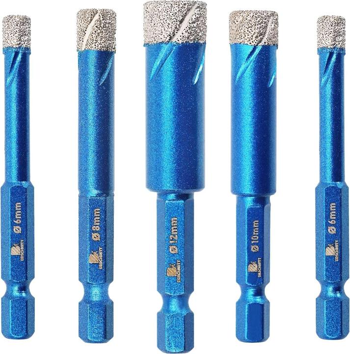Actual product image Brschnitt Diamant-Fliesenbohrer Set (6, 8, 10, 12 mm)