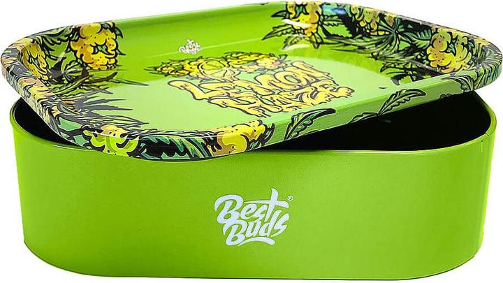 Produktbild Best Buds Thin Box Rolling Tray with Storage Lemon Haze