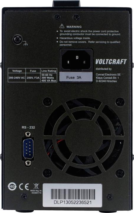 Immagine prodotto Voltcraft DLP-1305 Alimentatore da laboratorio, regolabile 0 - 30 V 0 - 5 A 150 W Slave-Fu
