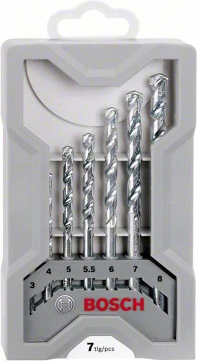Actual product image Bosch Professional Zubehör Carbide stone twist drill- (3 mm, 4 mm, 5 mm, 6 mm, 7 mm, 8 mm)