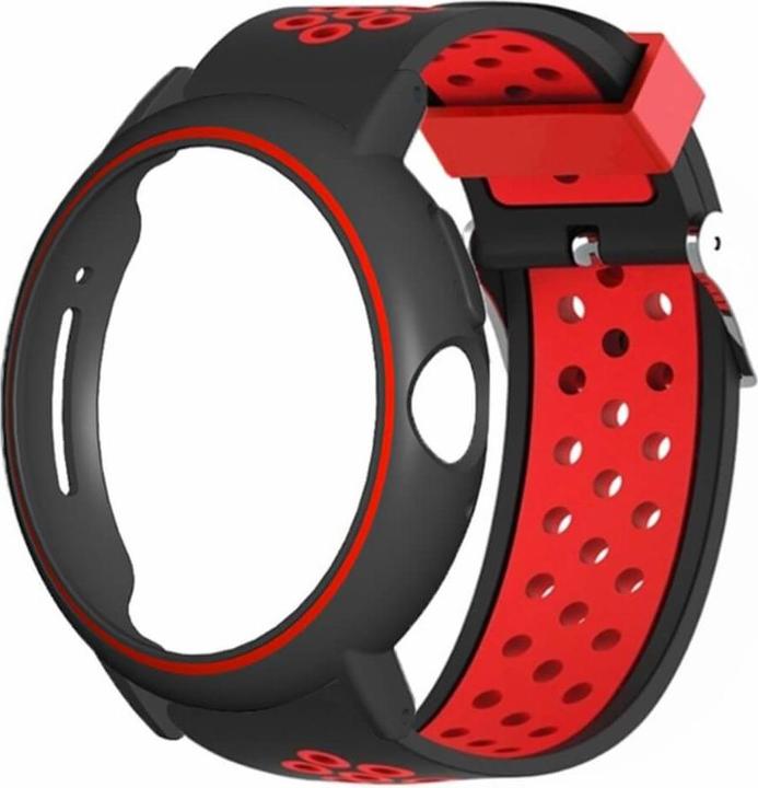 Productafbeelding Cover-Discount Google Pixel Watch - Geperforeerde sportarmband rood (Silicone)