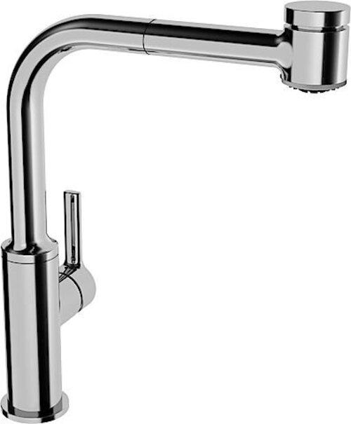 Image du produit Hansa Hansaronda Robinet de cuisine, basse pression, commande latérale, 2 jets, orientable/extracti
