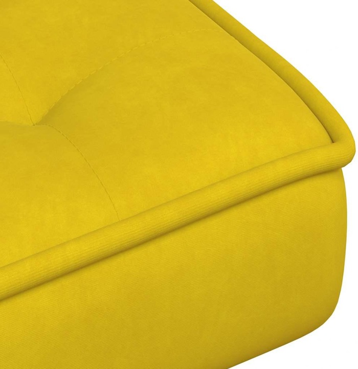 Immagine prodotto VidaXL Poltrona relax con sgabello poltrona in velluto giallo poltrona con sgabello