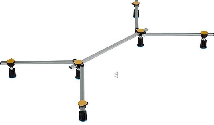 Actual product image Poresta Systems Ferroplast shower tray foot D6 Min height adjustment range 87-115mm
