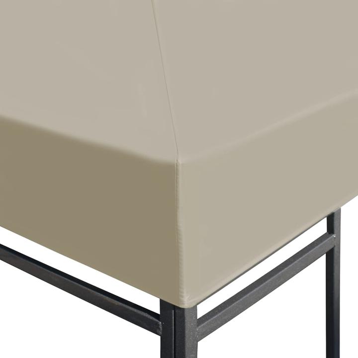 Actual product image vidaXL Pavilion roof 310 g/m² 3×3 m Beige (300 cm, 300 cm)
