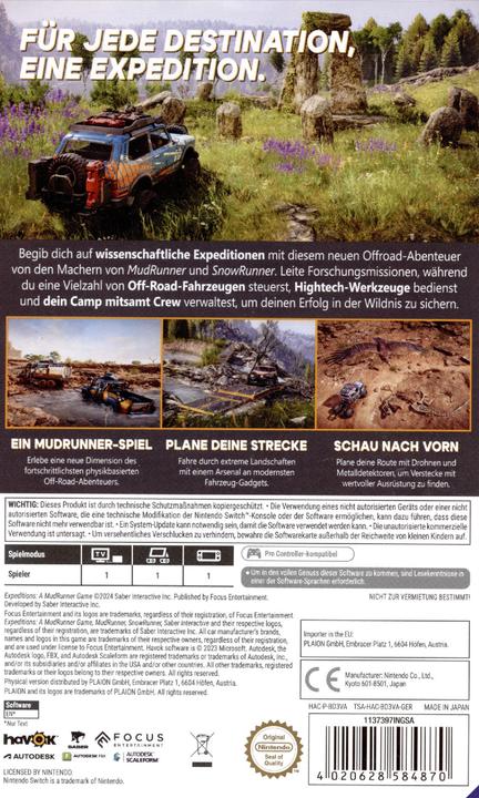 Actual product image Saber Interactive Expeditions: A MudRunner Game (Switch, DE)