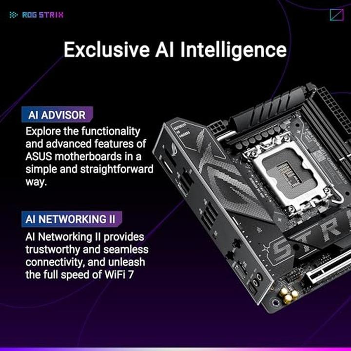 Image du produit ASUS ROG STRIX B860-I GAMING WIFI (LGA 1851, Intel B860, Mini-ITX)