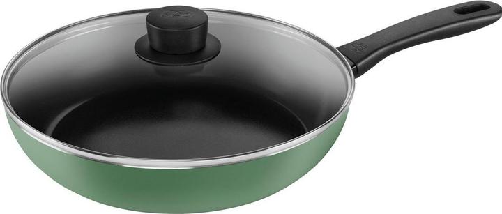 Ballarini Frying pan with lid 28 cm green (28 cm, Frying pan, Aluminium)
